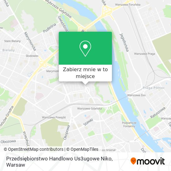 Mapa Przedsiębiorstwo Handlowo Us3ugowe Niko