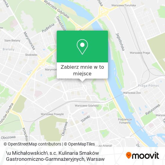 Mapa \u Michałowskich\ s.c. Kulinaria Smaków Gastronomiczno-Garmnażeryjnych