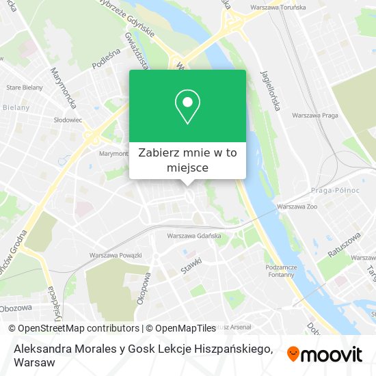 Mapa Aleksandra Morales y Gosk Lekcje Hiszpańskiego