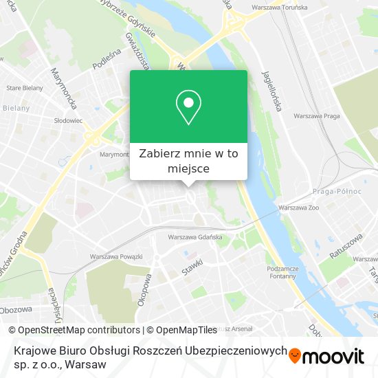 Mapa Krajowe Biuro Obsługi Roszczeń Ubezpieczeniowych sp. z o.o.