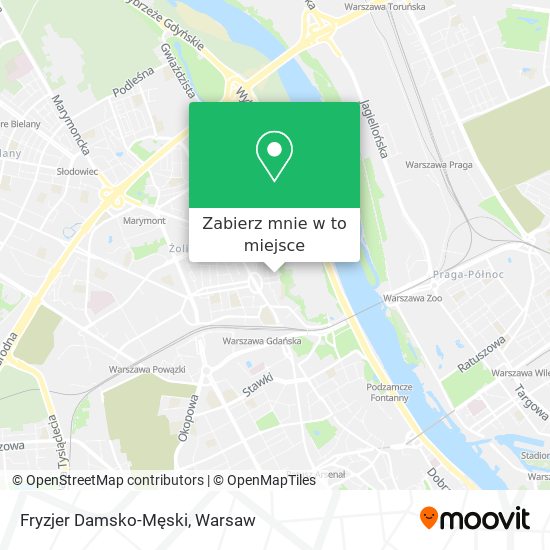 Mapa Fryzjer Damsko-Męski