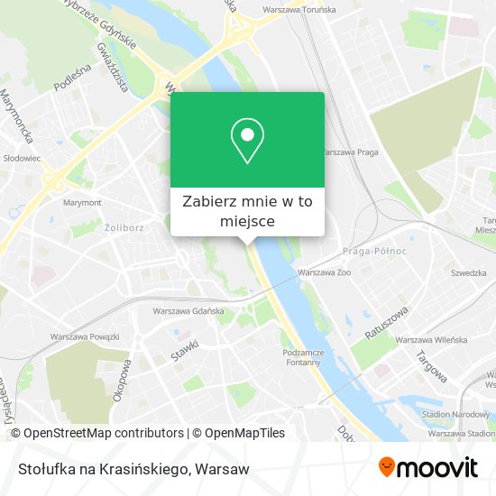 Mapa Stołufka na Krasińskiego