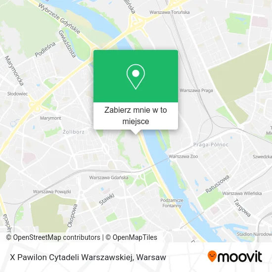 Mapa X Pawilon Cytadeli Warszawskiej