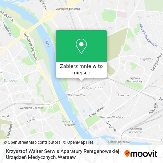 Mapa Krzysztof Walter Serwis Aparatury Rentgenowskiej i Urządzeń Medycznych