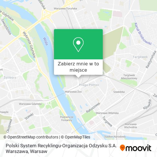 Mapa Polski System Recyklingu-Organizacja Odzysku S.A. Warszawa