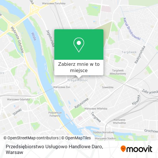 Mapa Przedsiębiorstwo Usługowo Handlowe Daro