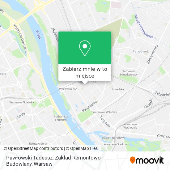 Mapa Pawłowski Tadeusz. Zakład Remontowo - Budowlany