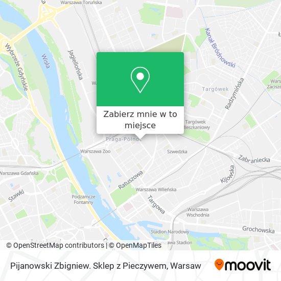 Mapa Pijanowski Zbigniew. Sklep z Pieczywem