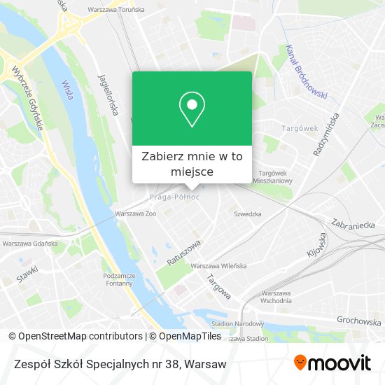 Mapa Zespół Szkół Specjalnych nr 38