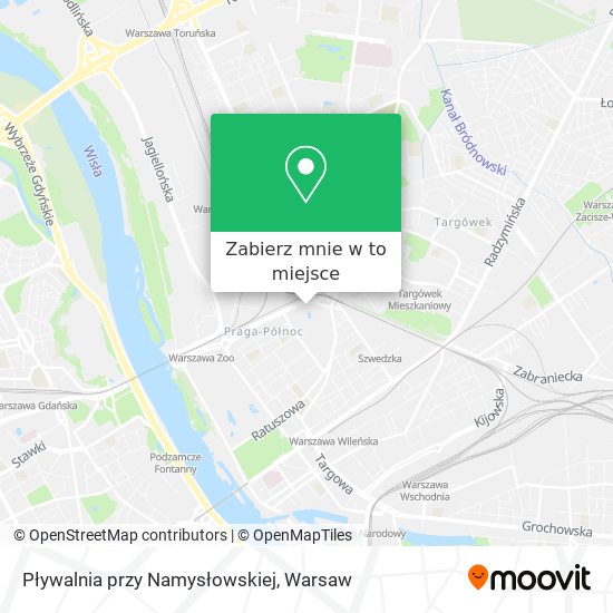 Mapa Pływalnia przy Namysłowskiej