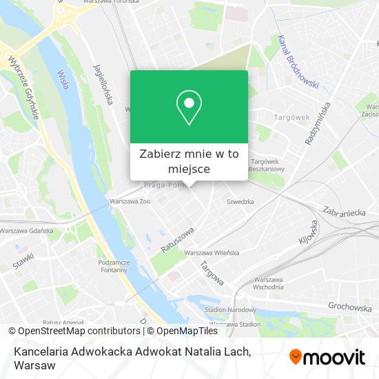 Mapa Kancelaria Adwokacka Adwokat Natalia Lach