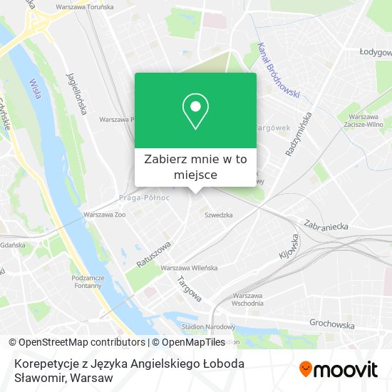 Mapa Korepetycje z Języka Angielskiego Łoboda Sławomir