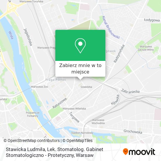 Mapa Stawicka Ludmiła, Lek. Stomatolog. Gabinet Stomatologiczno - Protetyczny