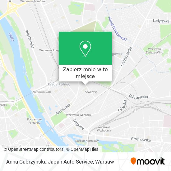 Mapa Anna Cubrzyńska Japan Auto Service