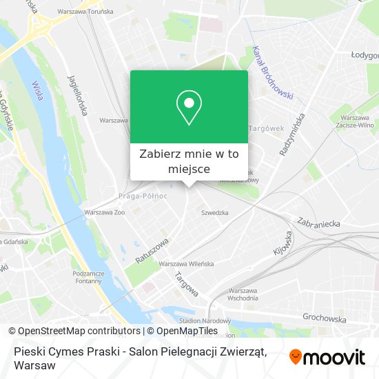 Mapa Pieski Cymes Praski - Salon Pielegnacji Zwierząt