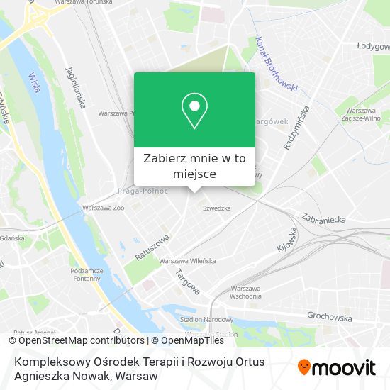 Mapa Kompleksowy Ośrodek Terapii i Rozwoju Ortus Agnieszka Nowak