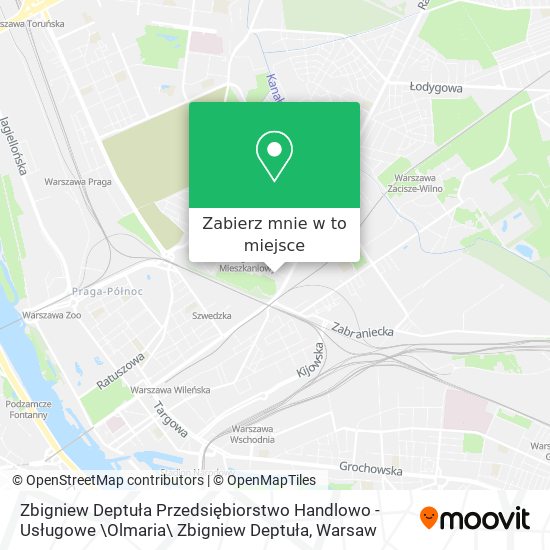 Mapa Zbigniew Deptuła Przedsiębiorstwo Handlowo - Usługowe \Olmaria\ Zbigniew Deptuła