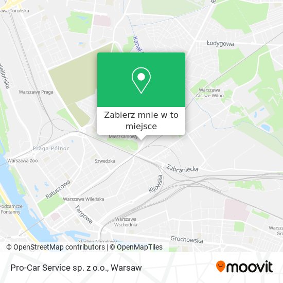 Mapa Pro-Car Service sp. z o.o.