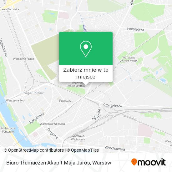 Mapa Biuro Tłumaczeń Akapit Maja Jaros