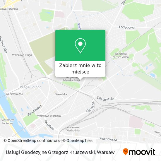 Mapa Usługi Geodezyjne Grzegorz Kruszewski