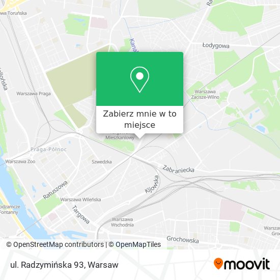 Mapa ul. Radzymińska 93