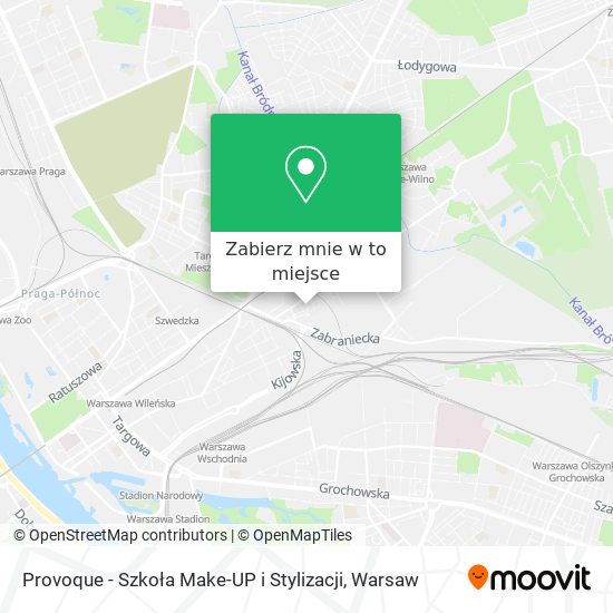 Mapa Provoque - Szkoła Make-UP i Stylizacji