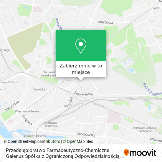 Mapa Przedsiębiorstwo Farmaceutyczno-Chemiczne Galenus Spółka z Ograniczoną Odpowiedzialnością