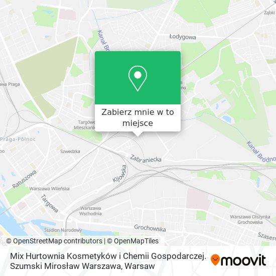 Mapa Mix Hurtownia Kosmetyków i Chemii Gospodarczej. Szumski Mirosław Warszawa