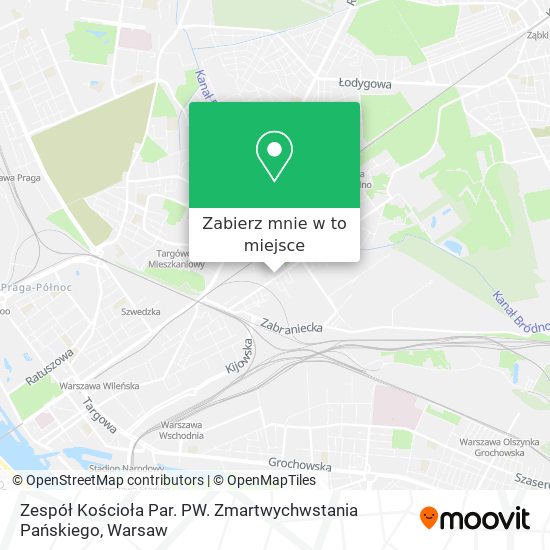 Mapa Zespół Kościoła Par. PW. Zmartwychwstania Pańskiego