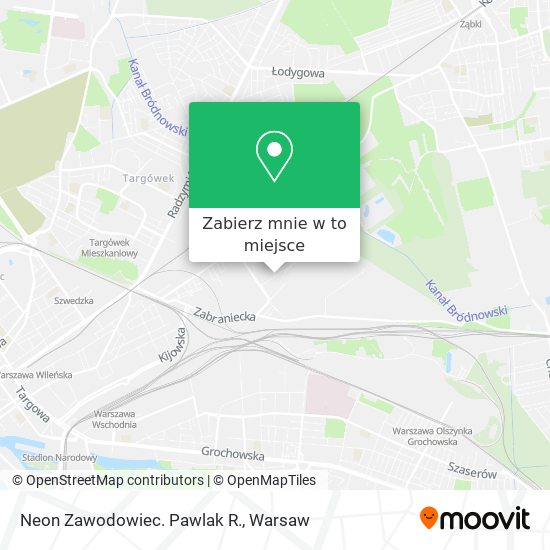 Mapa Neon Zawodowiec. Pawlak R.