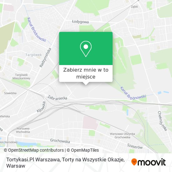 Mapa Tortykasi.Pl Warszawa, Torty na Wszystkie Okazje