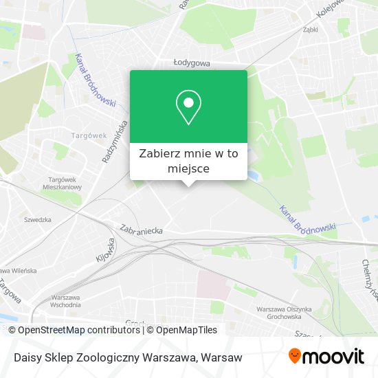 Mapa Daisy Sklep Zoologiczny Warszawa