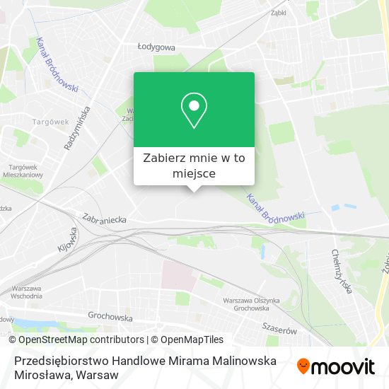 Mapa Przedsiębiorstwo Handlowe Mirama Malinowska Mirosława