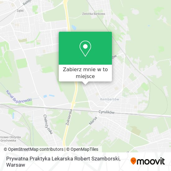 Mapa Prywatna Praktyka Lekarska Robert Szamborski