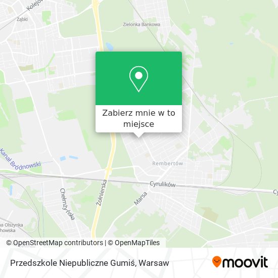 Mapa Przedszkole Niepubliczne Gumiś