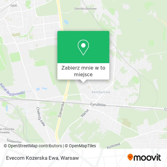 Mapa Evecom Kozerska Ewa