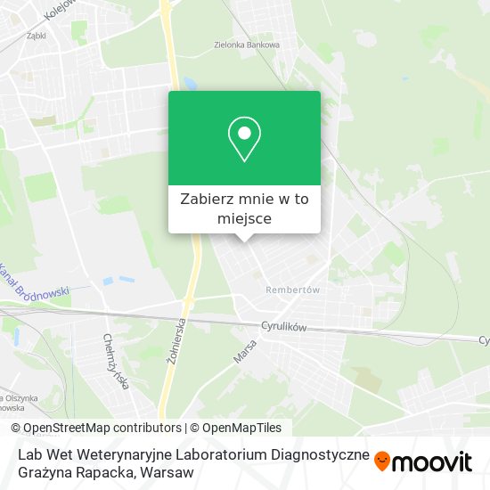 Mapa Lab Wet Weterynaryjne Laboratorium Diagnostyczne Grażyna Rapacka