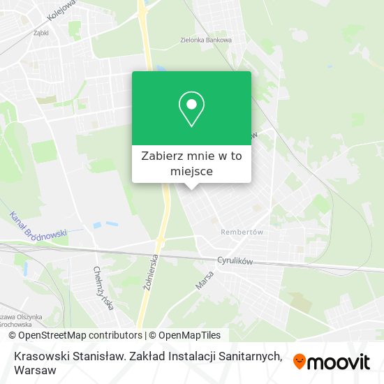 Mapa Krasowski Stanisław. Zakład Instalacji Sanitarnych