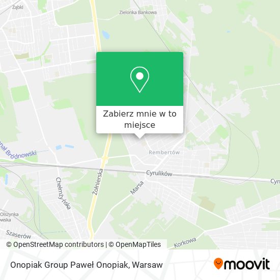 Mapa Onopiak Group Paweł Onopiak