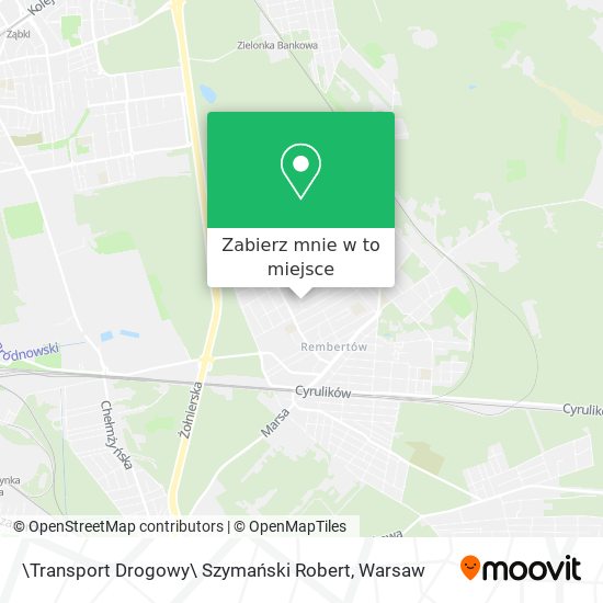 Mapa \Transport Drogowy\ Szymański Robert