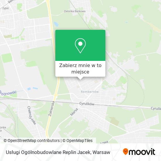 Mapa Usługi Ogólnobudowlane Replin Jacek