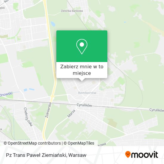 Mapa Pz Trans Paweł Ziemiański