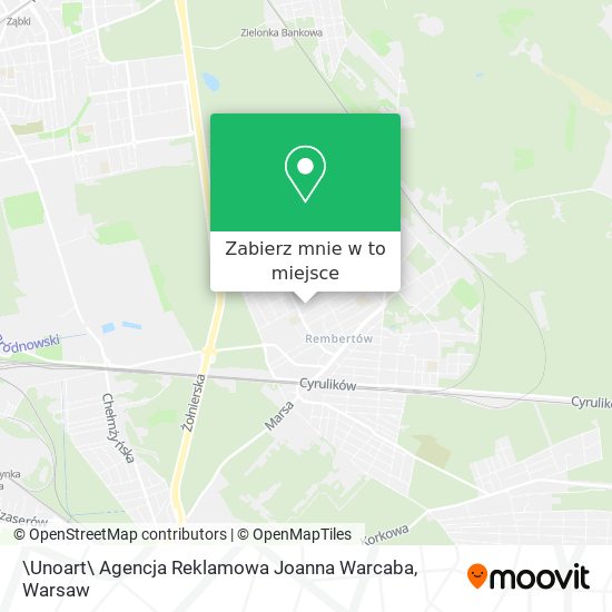 Mapa \Unoart\ Agencja Reklamowa Joanna Warcaba