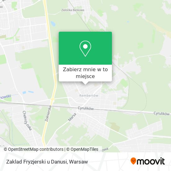 Mapa Zaklad Fryzjerski u Danusi