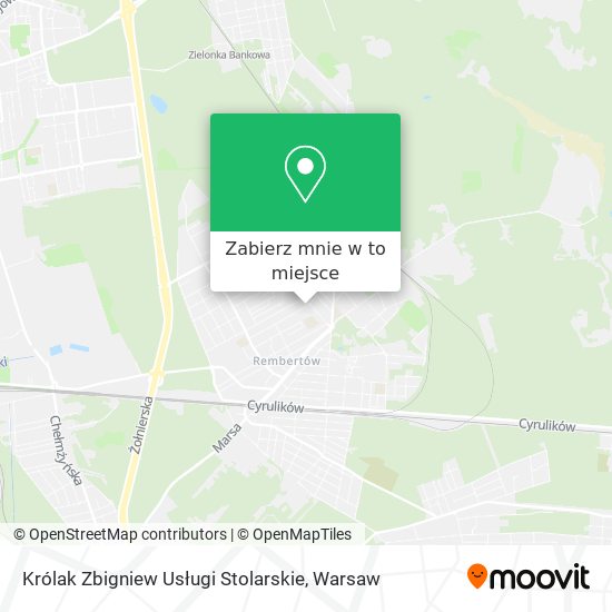 Mapa Królak Zbigniew Usługi Stolarskie