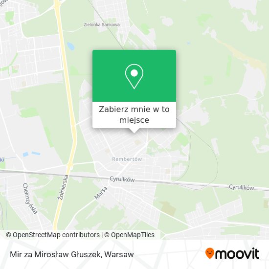 Mapa Mir za Mirosław Głuszek