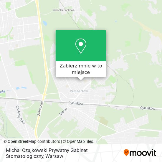 Mapa Michał Czajkowski Prywatny Gabinet Stomatologiczny