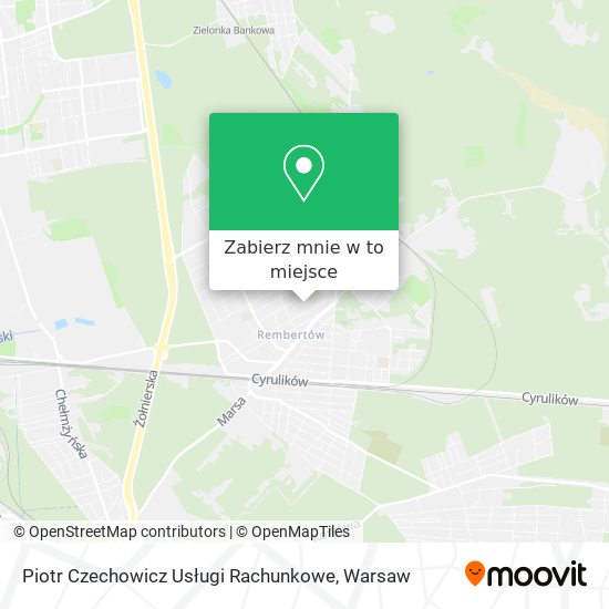 Mapa Piotr Czechowicz Usługi Rachunkowe