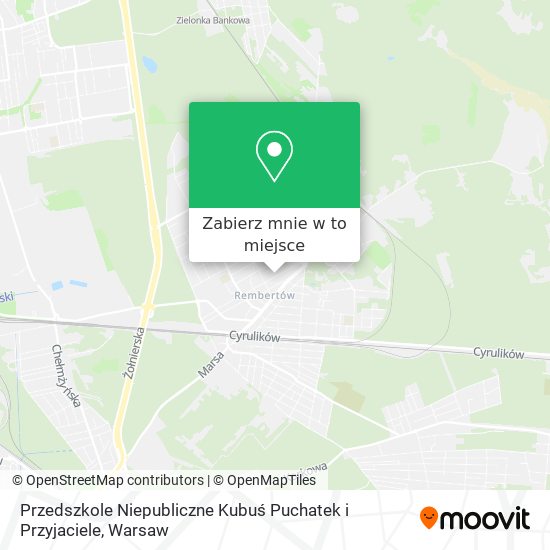 Mapa Przedszkole Niepubliczne Kubuś Puchatek i Przyjaciele