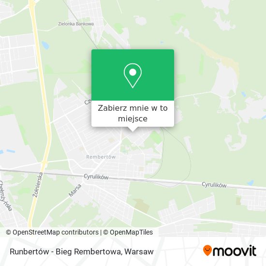 Mapa Runbertów - Bieg Rembertowa